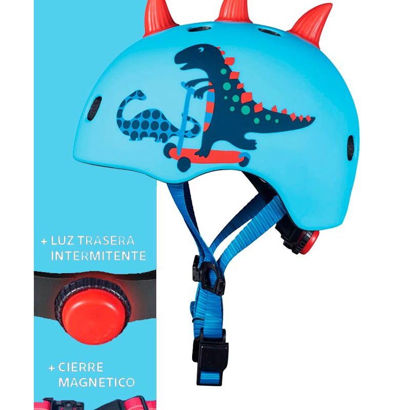 CASCO DE PROTECCION DINOSAURIOS 3D "M"