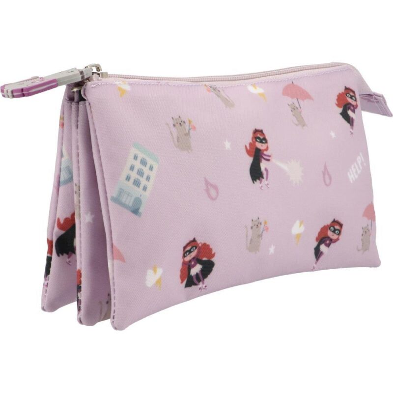 ESTUCHE 3 COMPARTIMENTOS FANTASTIC GIRL