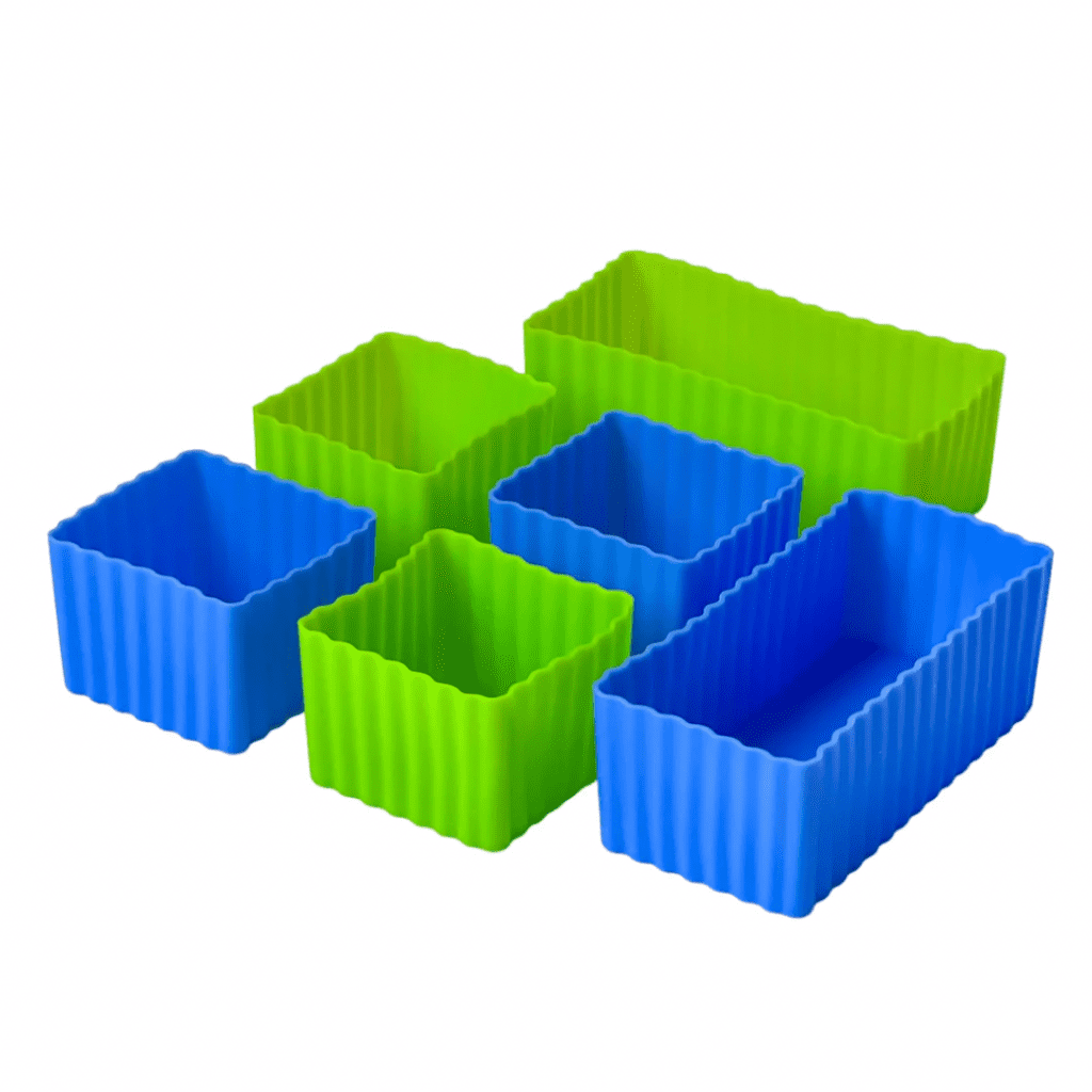 YUMBOX CUBOS SILICONA AZUL/VERDE