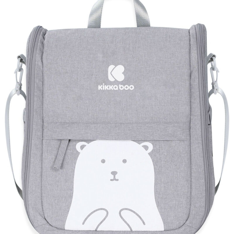 CUNA DE VIAJE 2en1 C/BOLSO BEAR GRIS