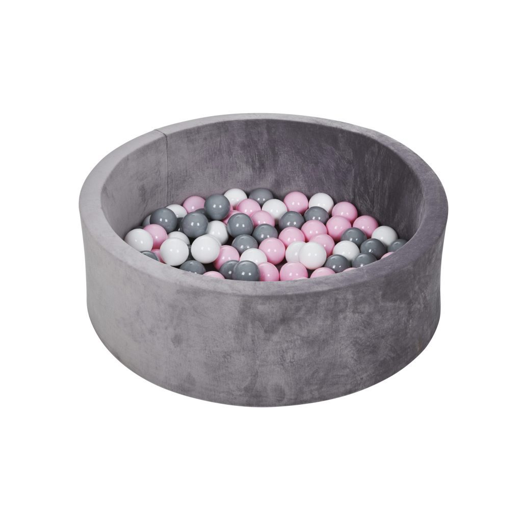 PISCINA DE BOLAS MISTI GRIS/ROSA
