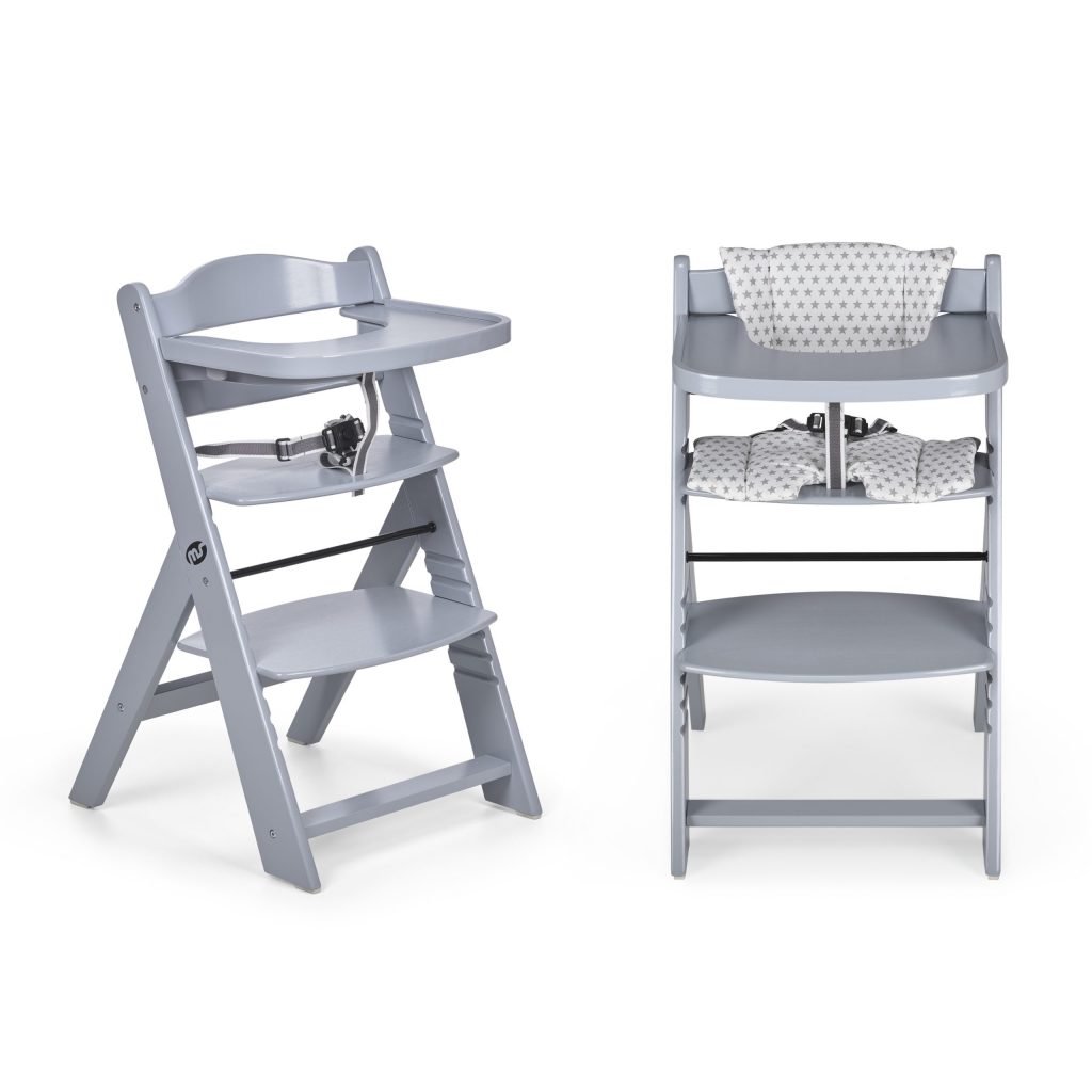 TRONA EVOLUTIVA GRIS C/COJIN ESTRELLAS GRIS