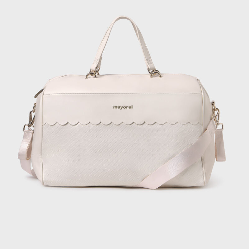 BOLSO MATERNAL TRENZADO CRUDO MAYORAL