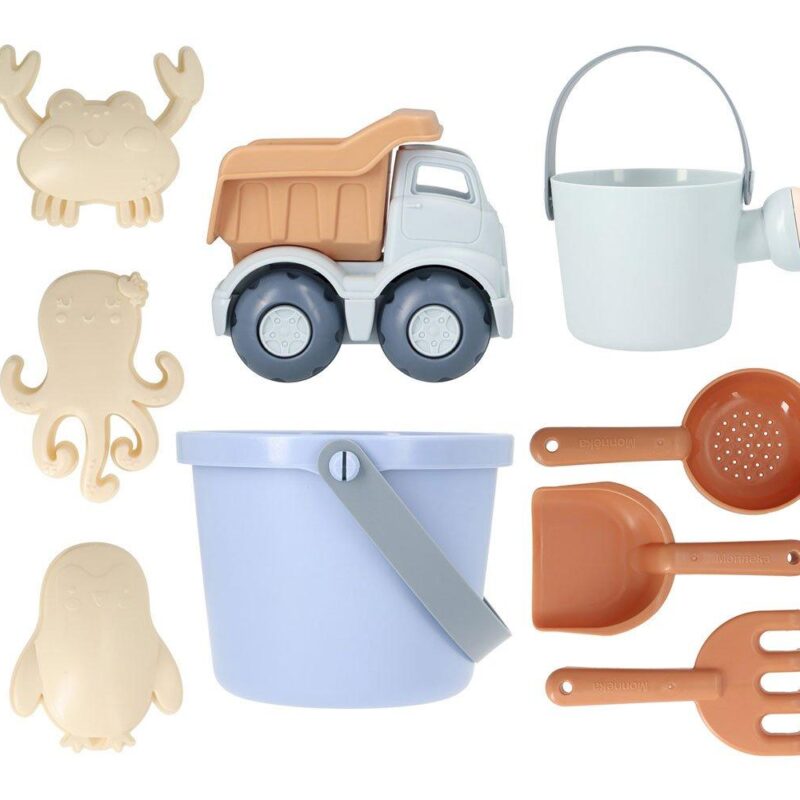 SET JUGUETES DE PLAYA CUBO BLUE