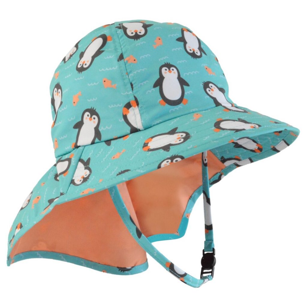 GORRO BEBÉ CON UPF50 PINGÜINO