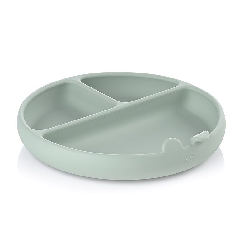 PLATO DE SILICONA DIVIDIDO BLW MINT