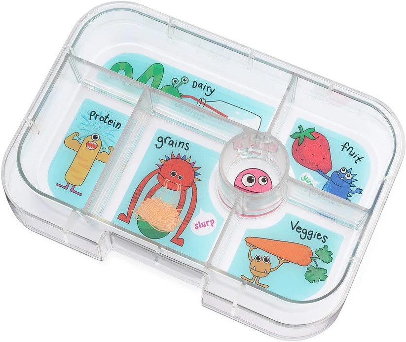 FIAMBRERA YUMBOX/6 WOW RED FUNNY MONSTERS TRAY - Imagen 5