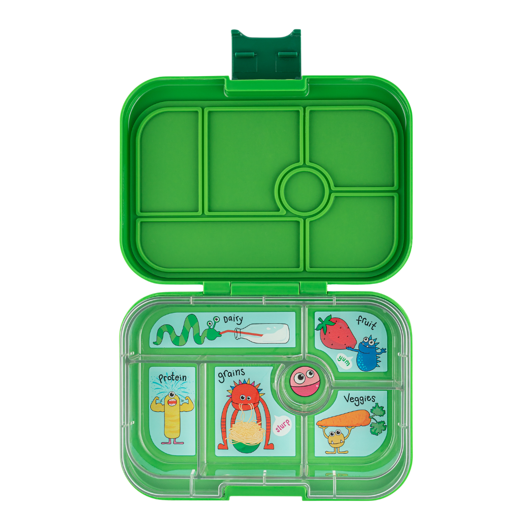 FIAMBRERA YUMBOX/6 JURASSIC GREEN MONSTERS TRAY