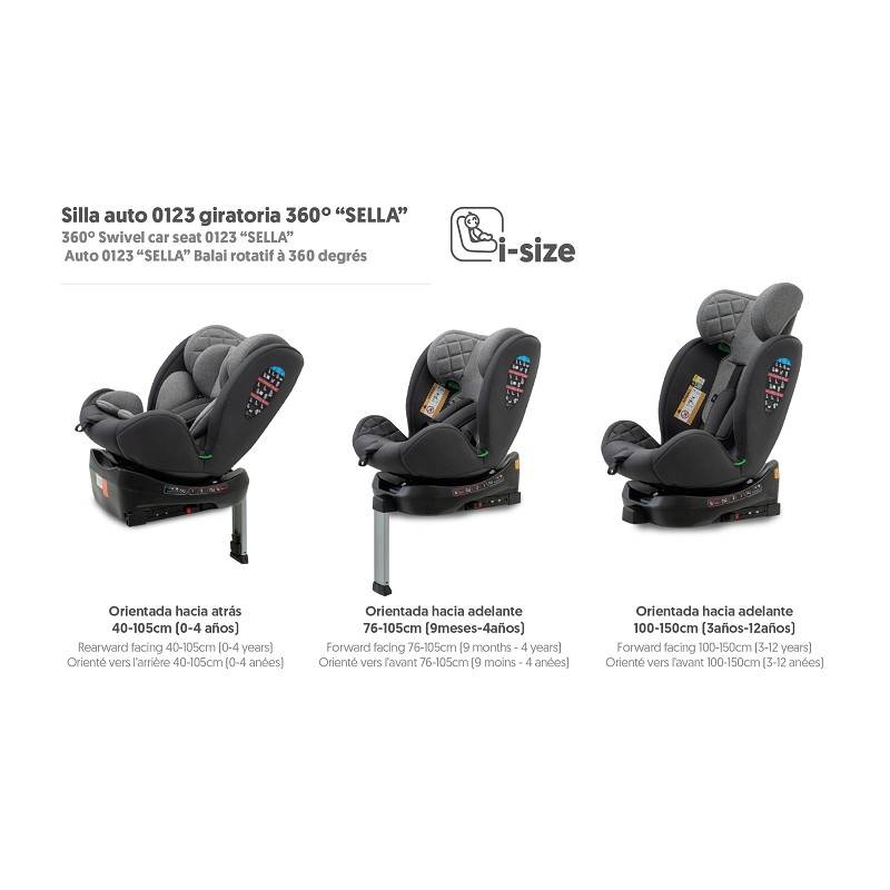 SILLA AUTO SELLA GRIS (40-150)CM - Imagen 35