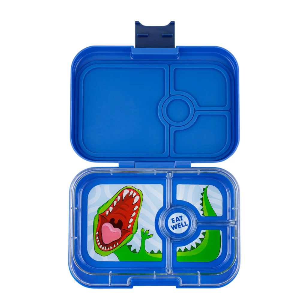 FIAMBRERA YUMBOX/4 SURF BLUE/DINOSAUR TRAY
