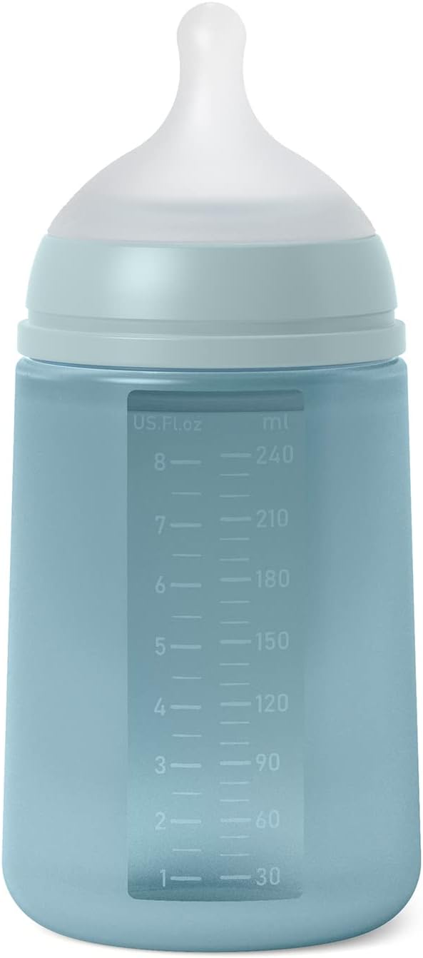 BIBERON SILICONA 240ML AZUL - Imagen 2
