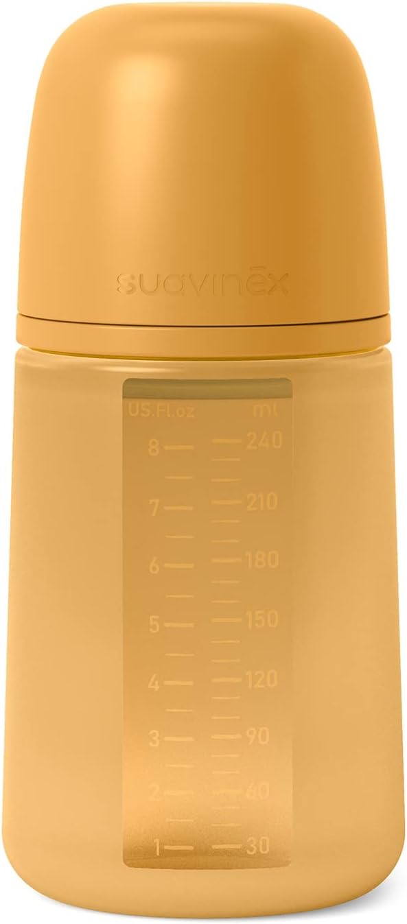 BIBERON SILICONA 240ML MOSTAZA