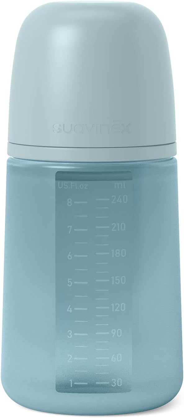 BIBERON SILICONA 240ML AZUL