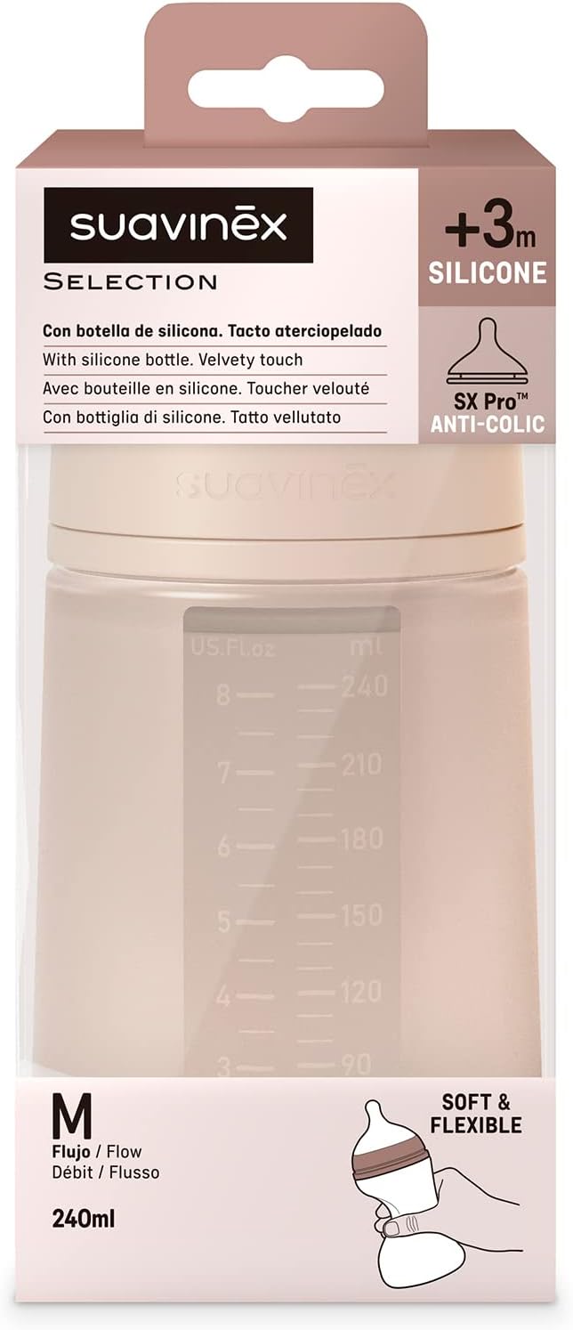 BIBERON SILICONA 240ML NUDE - Imagen 3
