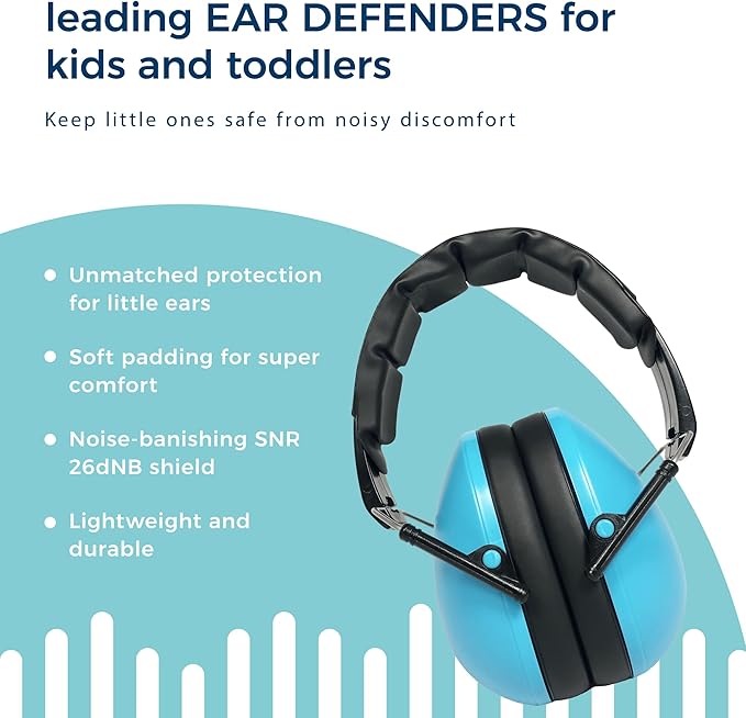 CASCOS/AURICULARES ANTIRUIDO+3AÑOS SKY BLUE - Imagen 4