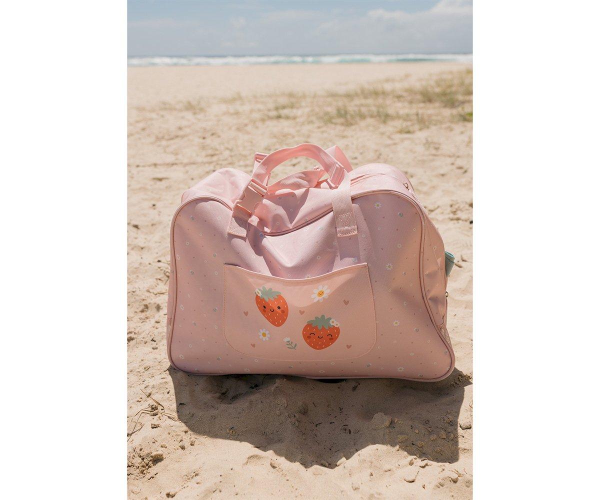 BOLSO DE PLAYA CON REJILLA STRAWBERRIES - Imagen 4