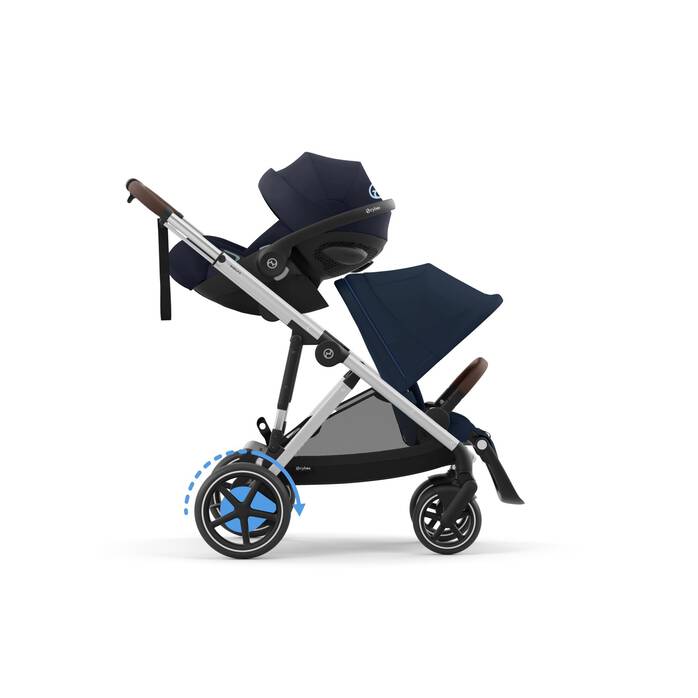 E-GAZELLE S SILLA OCEAN BLUE (SILVER FRAME) - Imagen 5
