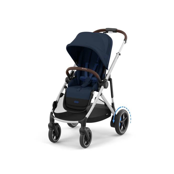 E-GAZELLE S SILLA OCEAN BLUE (SILVER FRAME)