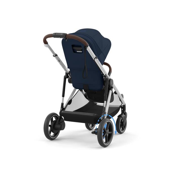 E-GAZELLE S SILLA OCEAN BLUE (SILVER FRAME) - Imagen 2