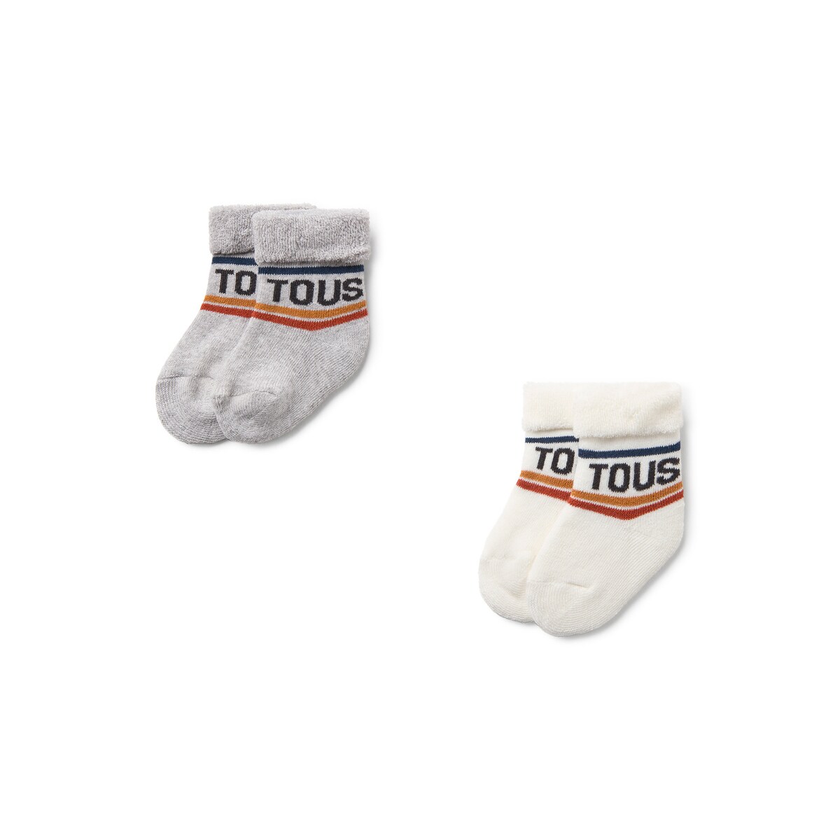 TOUS SET 2 PARES CALCETINES 0/6MESES GRIS - Imagen 2