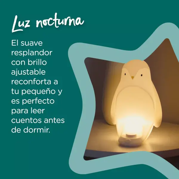 LUZ NOCTURNA PUNGÜINO PORTATIL - Imagen 2