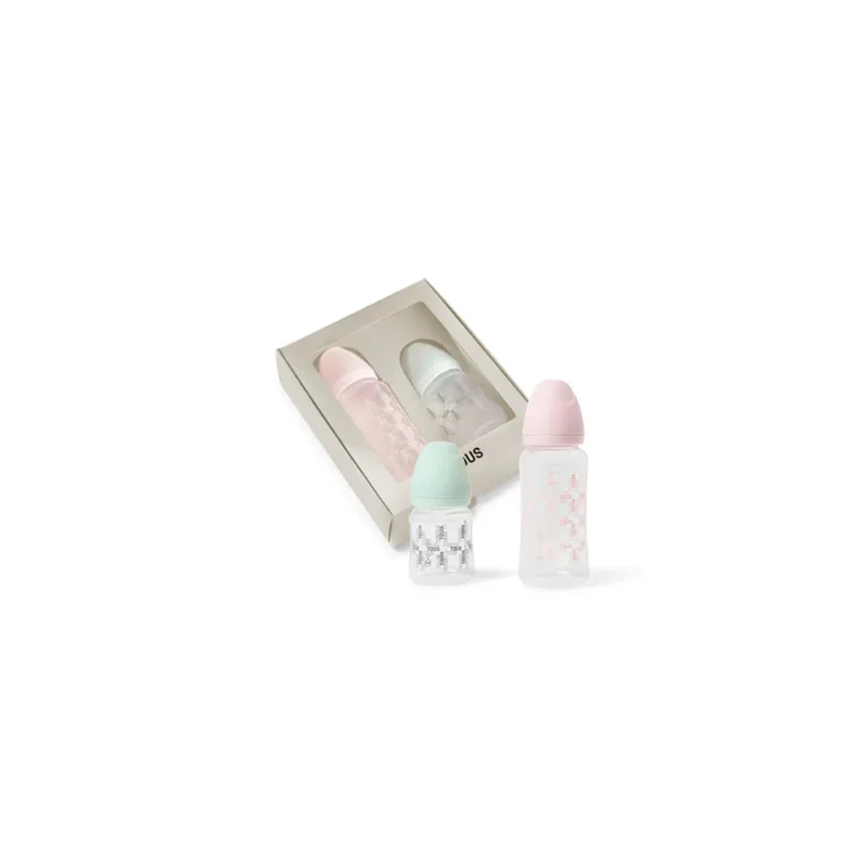 TOUS SET DE 2 BIBERONES ROSA