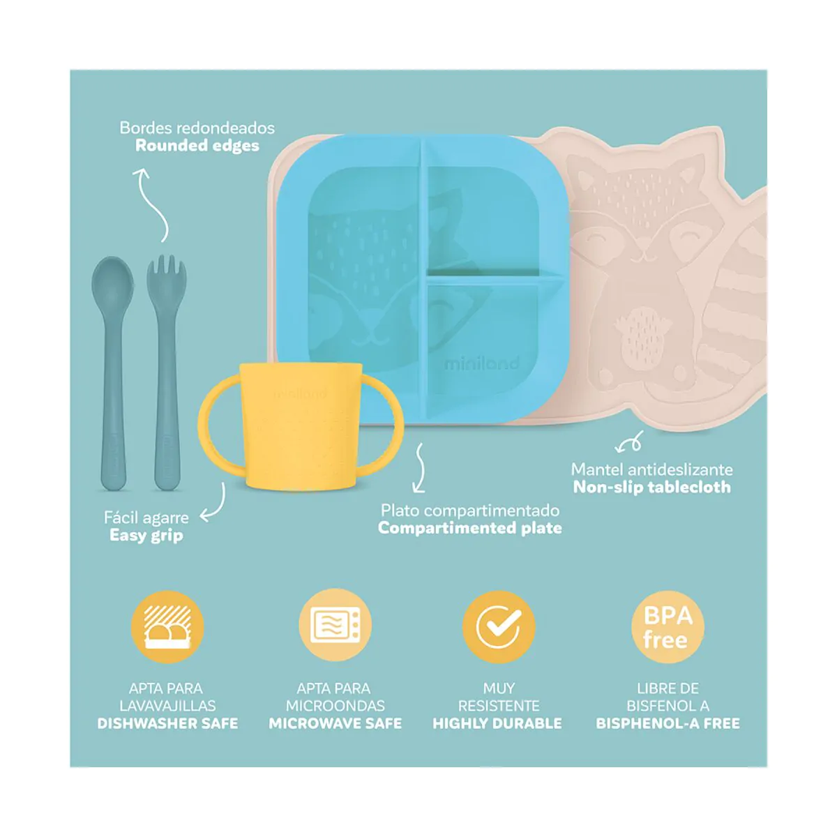 VAJILLA BABY-LED-WEANING SUNSHINE - Imagen 6