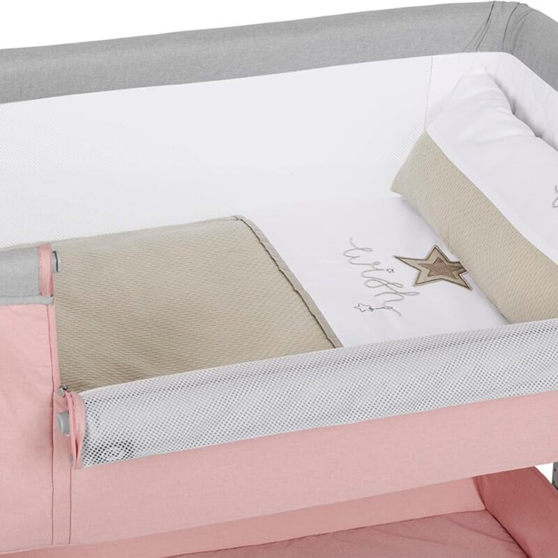 MINICUNA COMFY ROSA C/TEXTIL WISH