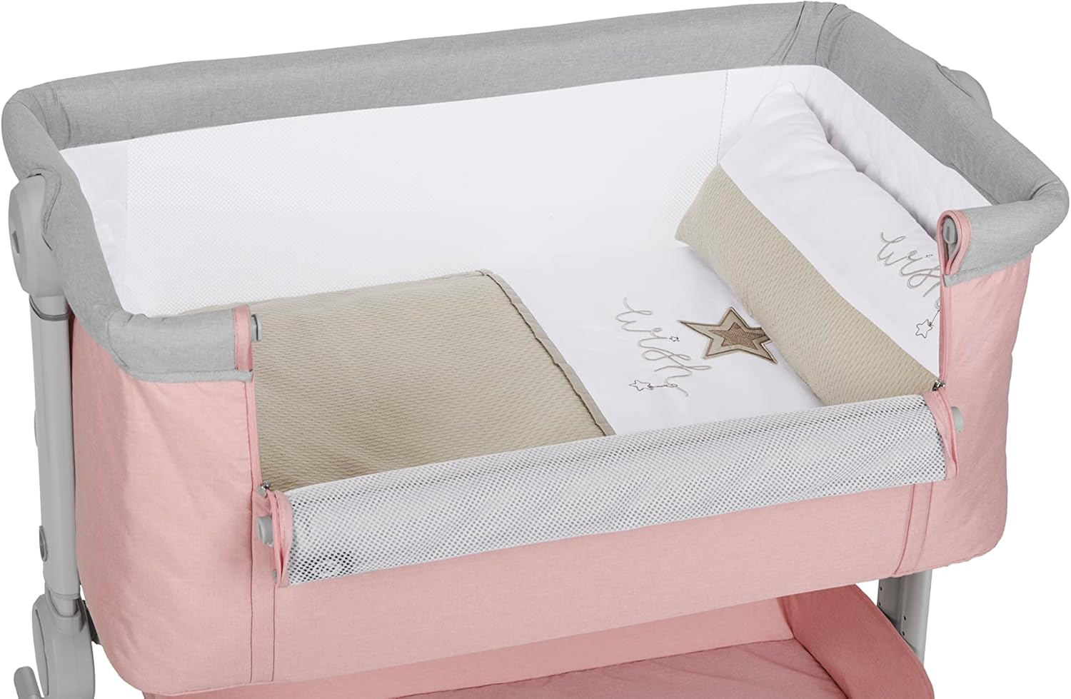 MINICUNA COMFY ROSA C/TEXTIL WISH