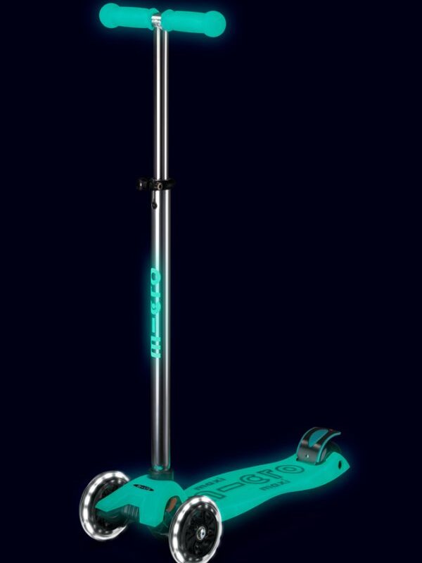 PATINETE MAXI DELUXE GLOW LED TURQUESA