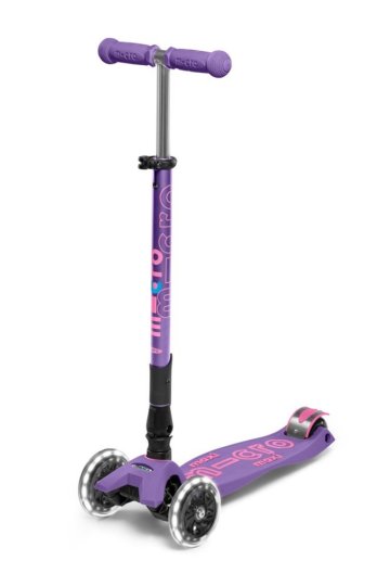 PATINETE MAXI DELUXE PLEGABLE LED LILA