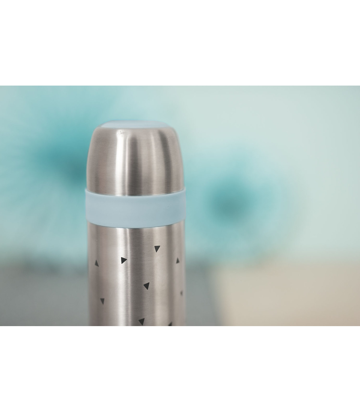TERMO LIQUIDOS 500ML TRIANGLES BLUE - Imagen 4