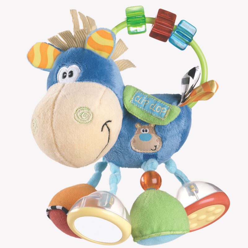 TOY BOX ACTIVITY RATTLE CLIPCLOP AZUL