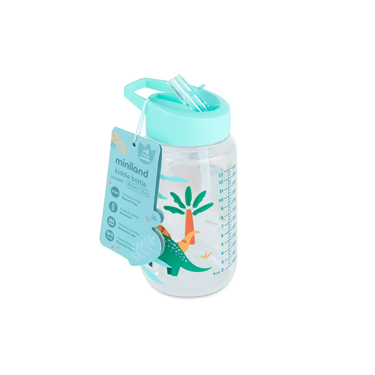 BOTELLA INFANTIL KIDDIE BOTTLE DINOSAURIOS - Imagen 3