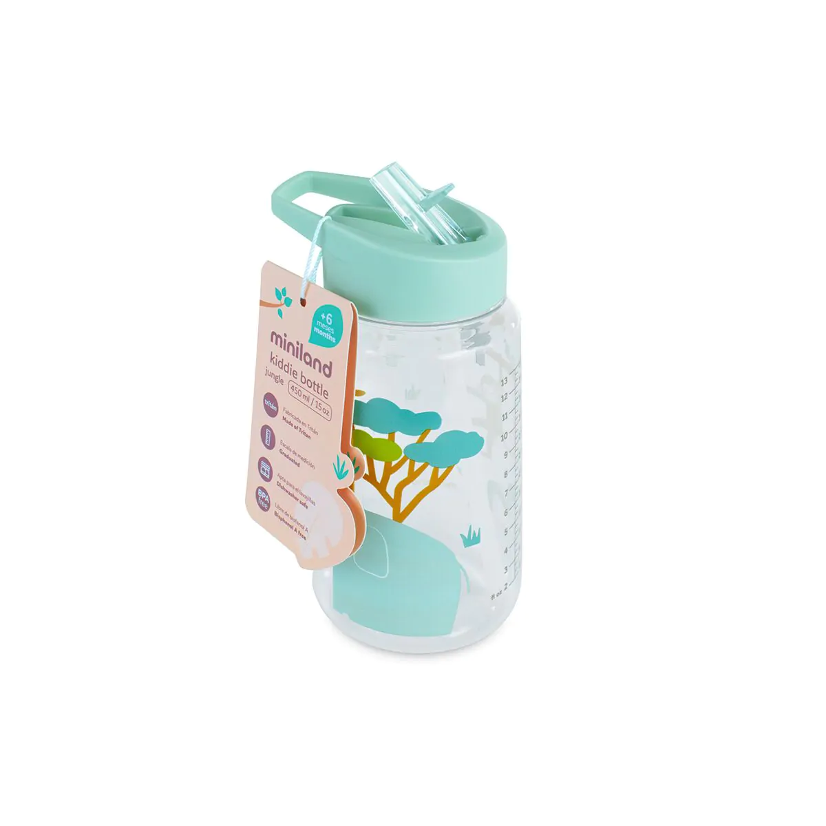 BOTELLA INFANTIL KIDDIE BOTTLE JUNGLE - Imagen 3