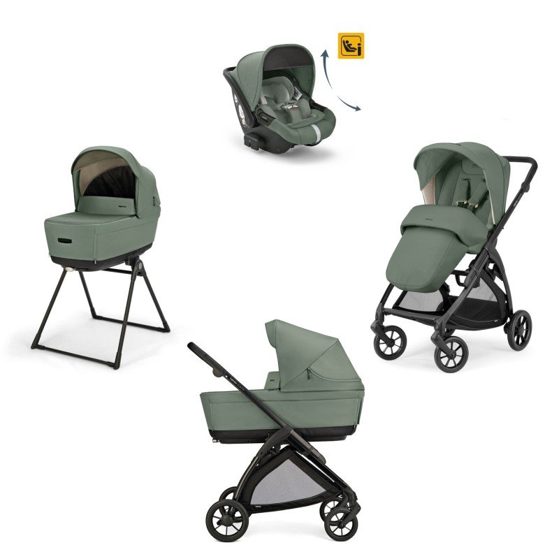 TRIO ELECTA DARWIN RECLINE MURRAY GREEN (TOTAL BLACK FRAME)