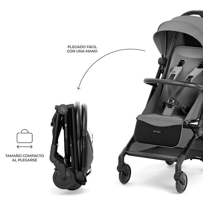 SILLA DE PASEO/VIAJE PILOT2 PLATINUM GREY - Imagen 4