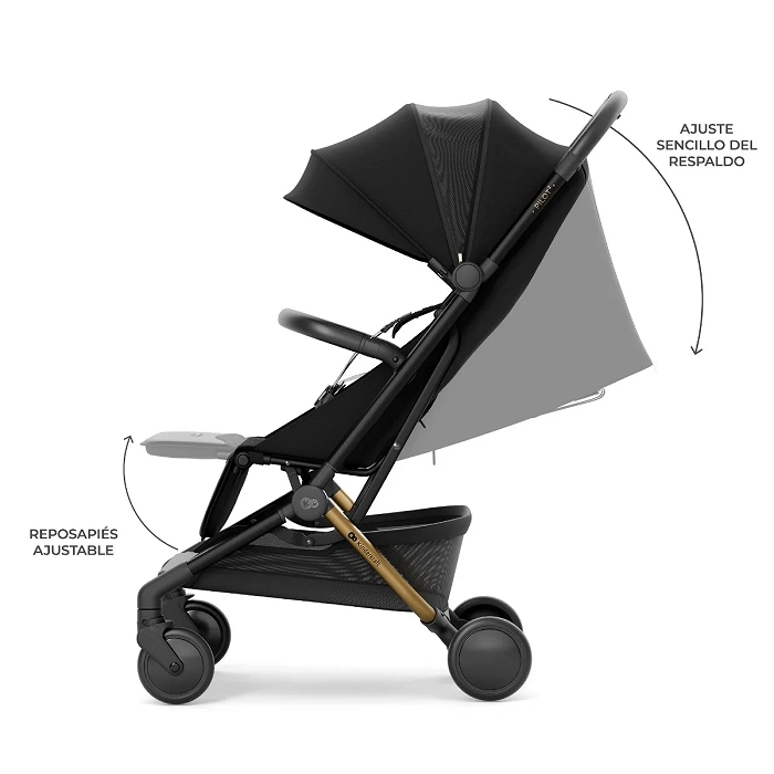 SILLA DE PASEO/VIAJE PILOT2 MIDNIGHT BLACK - Imagen 15