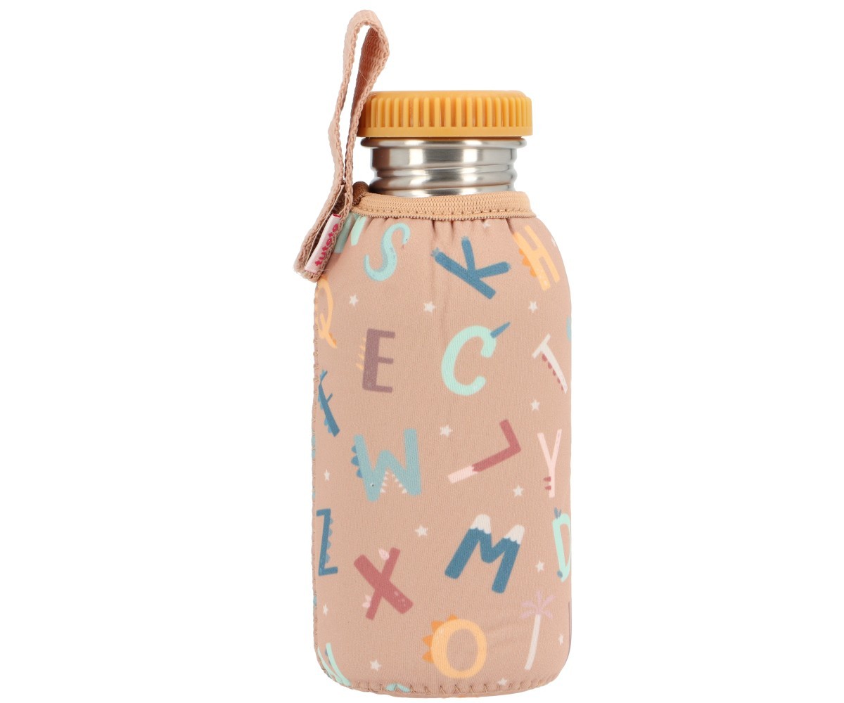 BOTELLA ACERO C/FUNDA FUNNY LETTERS 500ML