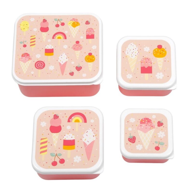 SET 4 CAJAS SNACK HELADOS
