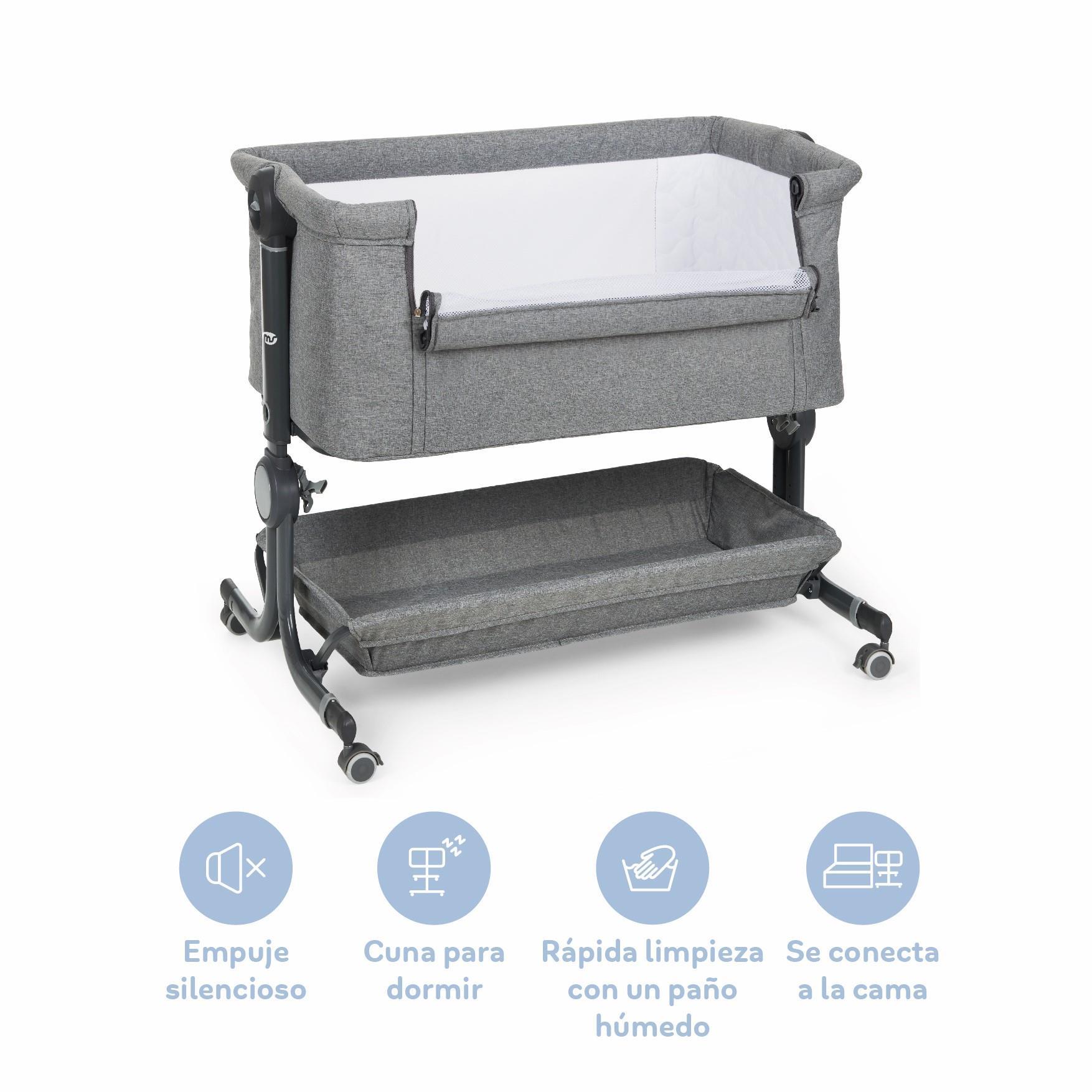 MINICUNA COLECHO COMFY GRIS - Imagen 3