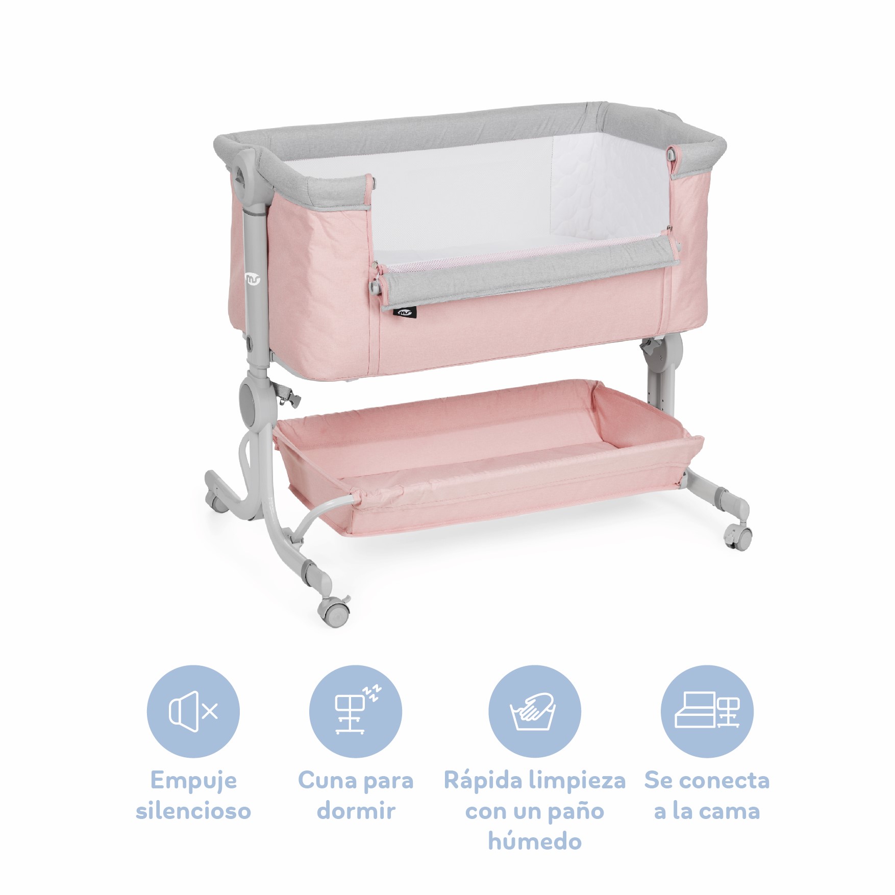 MINICUNA COLECHO COMFY ROSA - Imagen 5