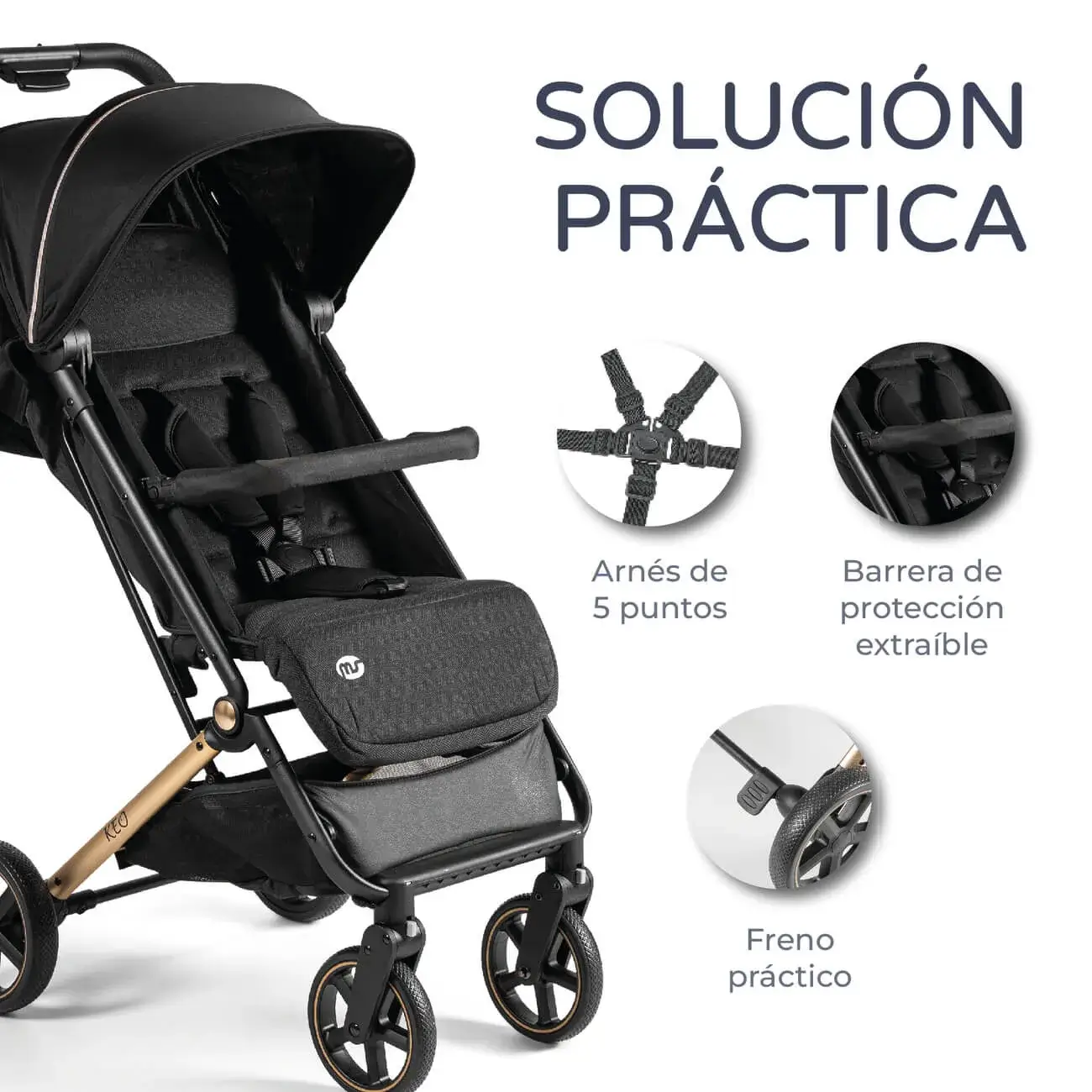SILLA PASEO KEO NEGRA - Imagen 2