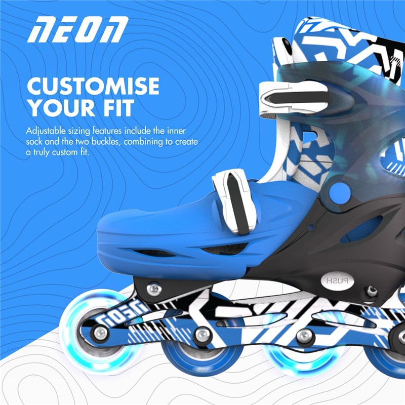 PATINES COMBO NEóN GOTEKI AZUL (34-37) - Imagen 6