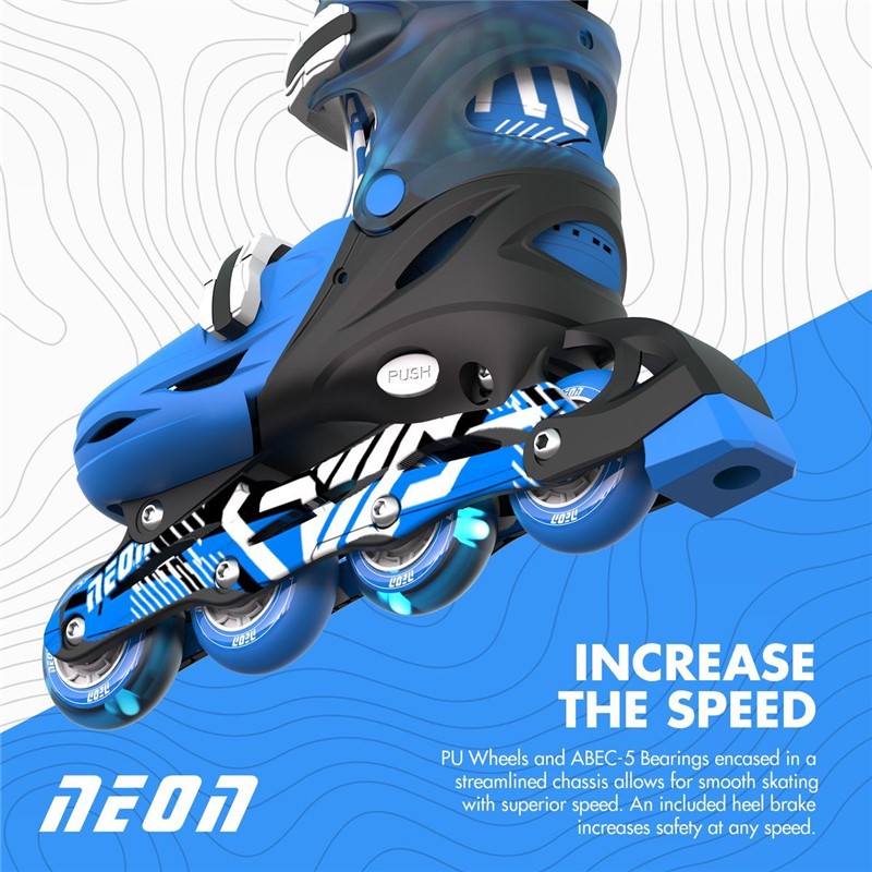 PATINES COMBO NEóN GOTEKI AZUL (34-37) - Imagen 4
