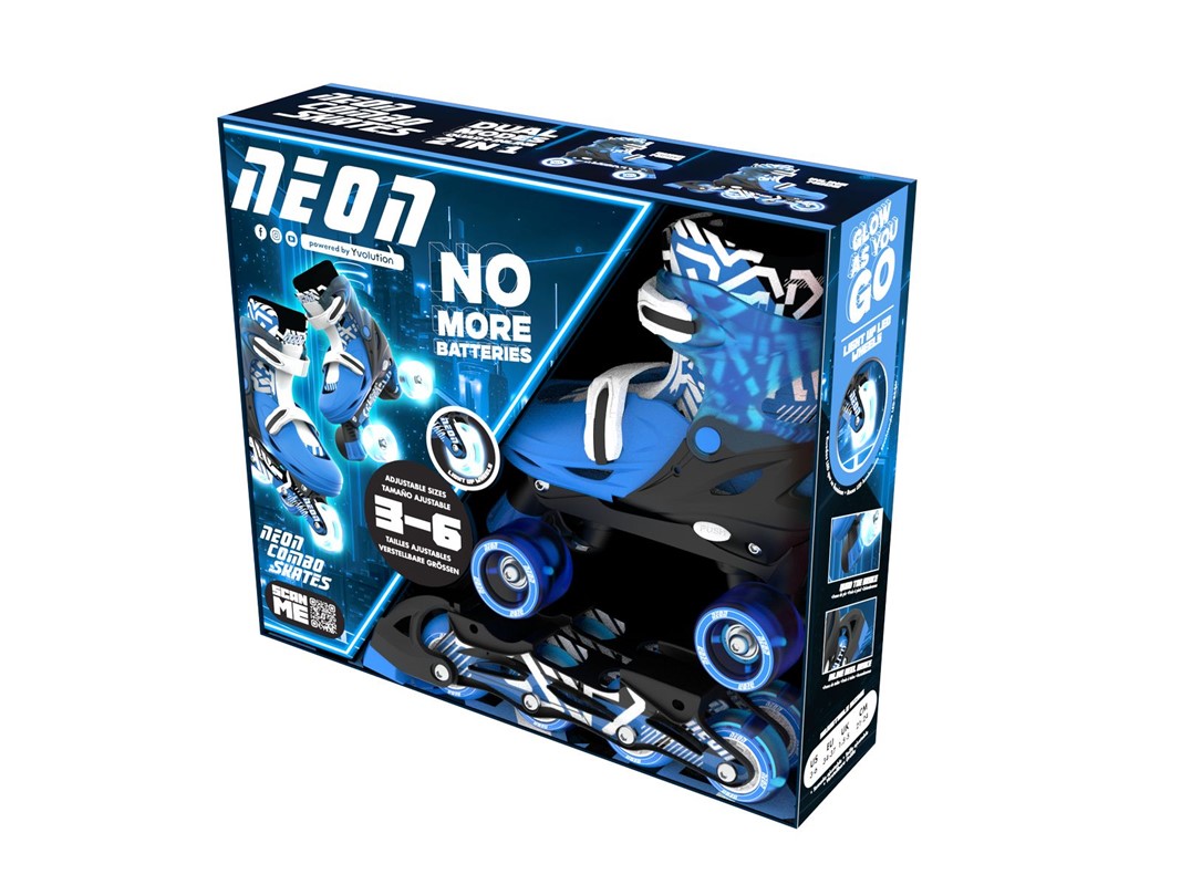 PATINES COMBO NEóN GOTEKI AZUL (34-37) - Imagen 3