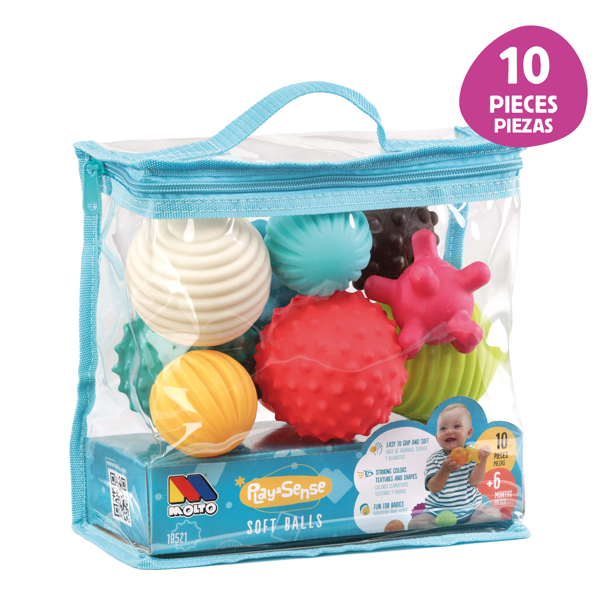 BOLSA PELOTAS SENSORIALES 10PZAS