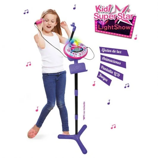 MICROFONO KIDI SUPER STAR LIGHT SHOW - Imagen 2