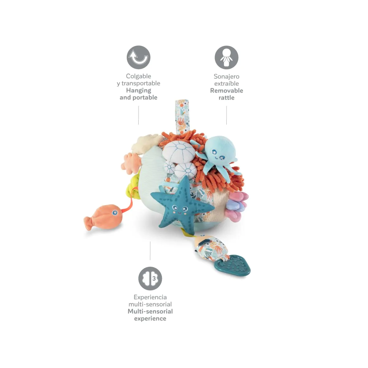 PELUCHE SENSORIAL ARRECIFE - Imagen 2