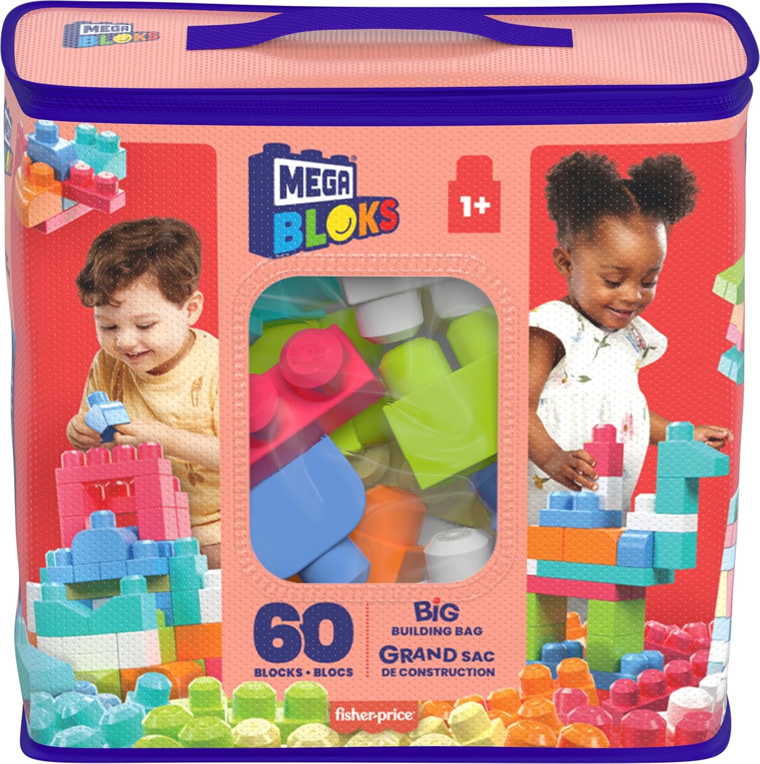 BOLSA CONSTRUCCION MEGA BLOCKS 60PZAS - Imagen 3
